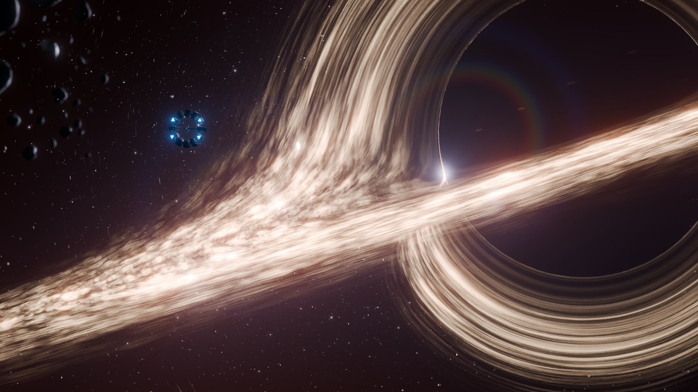Glacier site theme image · black-hole singularity