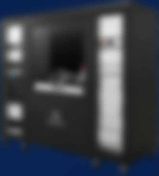 Neutral-atom quantum computer, full system · illustration 1 (blurred)
